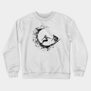 Surfer Couple Crewneck Sweatshirt